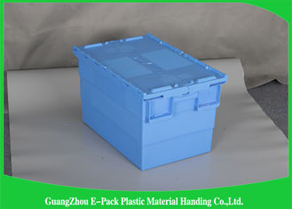 Commercial Distribution Plastic Attached Lid Containers For Transportation And Logistics