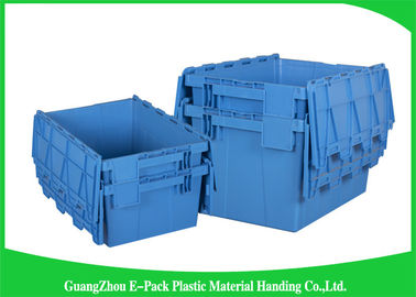 60Lプラスチック付けられたふたの容器頑丈で積み重ね可能な移動600 * 400 * 365mm