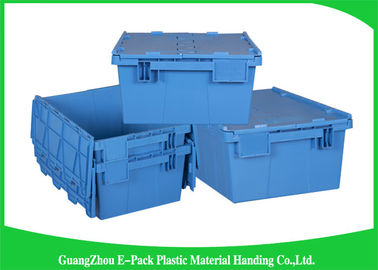 60Lプラスチック付けられたふたの容器頑丈で積み重ね可能な移動600 * 400 * 365mm