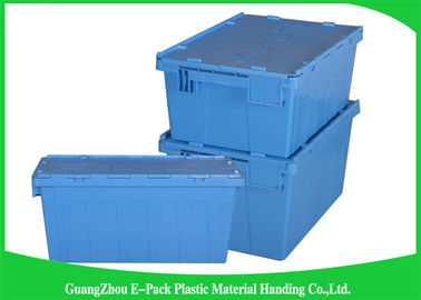 60Lプラスチック付けられたふたの容器頑丈で積み重ね可能な移動600 * 400 * 365mm