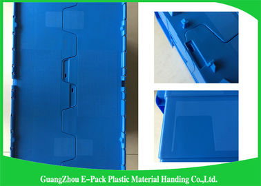 積み重ね可能な600 * 400 * 315mmのプラスチック付けられたふたの容器およびNestable PP材料