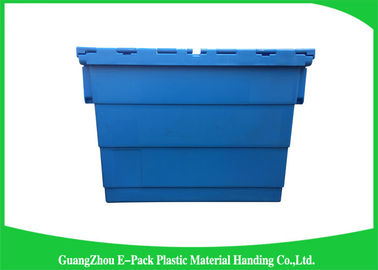 青いプラスチック貯蔵の付加のふたの容器は高さ60 * 40 * 41.2cmを分類した