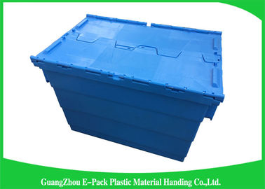 青いプラスチック貯蔵の付加のふたの容器は高さ60 * 40 * 41.2cmを分類した