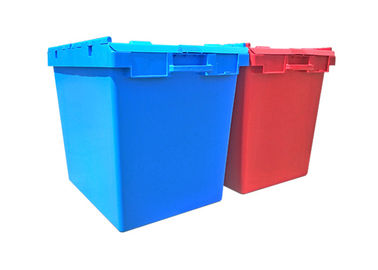 750*570*625MMの積み重ねによって付けられるふたの容器/プラスチック兵站学の入り込む戦闘状況表示板箱