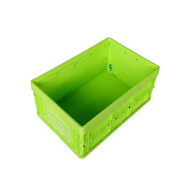 標準サイズの緑の折りたたみプラスティック容器/折り畳み式のプラスチックの箱