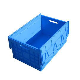 600*400*330 Mmのコレクションのための携帯用プラスチック折る貯蔵の木枠