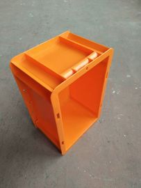 容器300*200 mm/積み重ね可能なプラスチック貯蔵容器を積み重ねるオレンジ色のユーロ