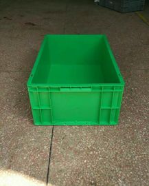 バージンのポリエチレンの緑の積み重ね可能なプラスチック貯蔵容器600*400*230mmの標準サイズのコンベヤーおよび分類システム