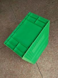 バージンのポリエチレンの緑の積み重ね可能なプラスチック貯蔵容器600*400*230mmの標準サイズのコンベヤーおよび分類システム