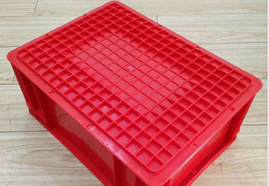 システムふたの選択を分類する容器400*300 mmのコンベヤーを積み重ねるバージンのプラスチック赤いユーロ