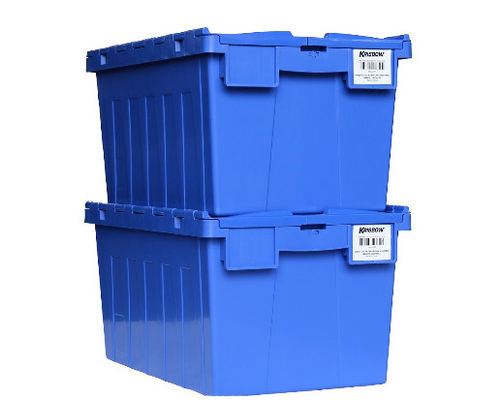 積み重ね可能なプラスチック付けられたふたの容器の反スキッドの底