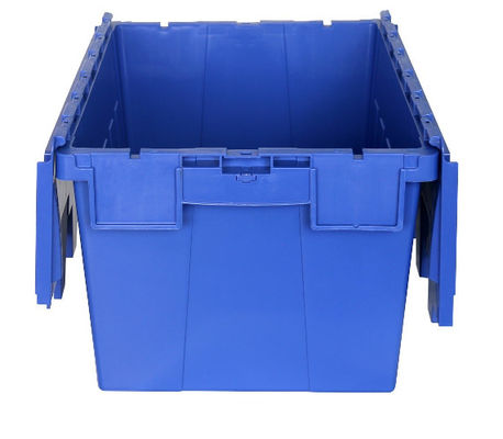 積み重ね可能なプラスチック付けられたふたの容器の反スキッドの底