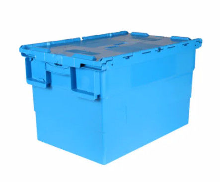 バージンのプラスチック付けられたふたの容器のNestable積み重ね可能な移動戦闘状況表示板箱