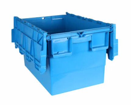 バージンのプラスチック付けられたふたの容器のNestable積み重ね可能な移動戦闘状況表示板箱