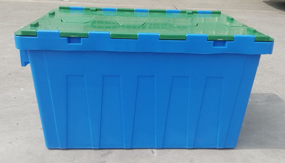 ネスティングを積み重ねるプラスチック戦闘状況表示板の箱によって付けられるふたの容器に荷を積むカスタム化35kg