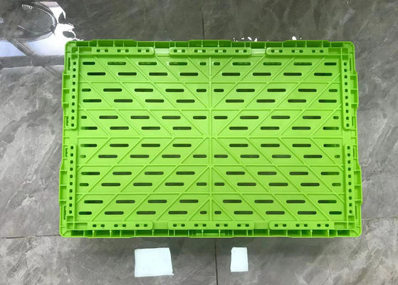 折り畳み式の網の壁の転換の野菜フルーツのためのプラスチック貯蔵の木枠