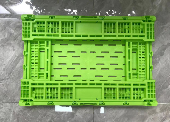 折り畳み式の網の壁の転換の野菜フルーツのためのプラスチック貯蔵の木枠