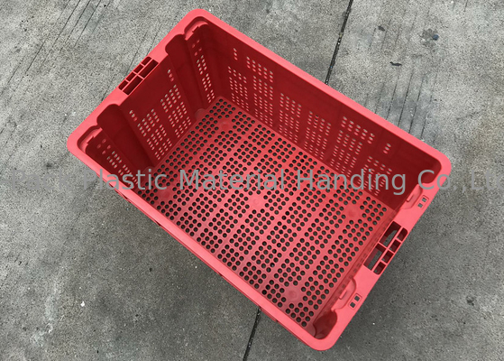 フルーツのための出されたNestableプラスチック積み重ねの木枠は構造120mmの高さを一致させる
