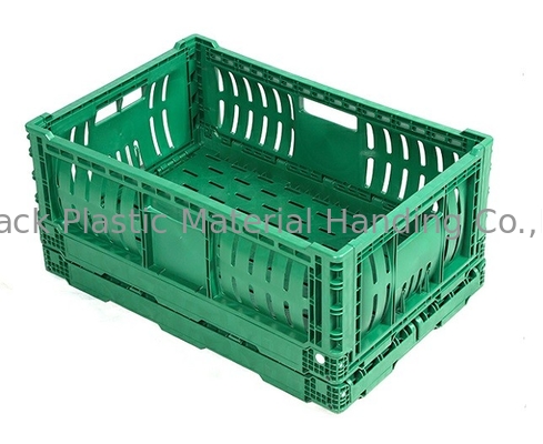 出された折り畳み式の果物と野菜のプラスチック木枠の積載量20kg