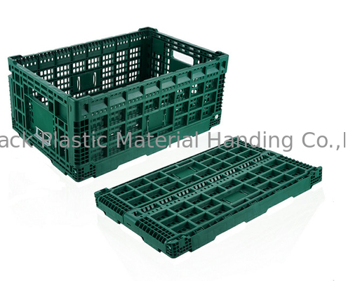 600*400mm果物と野菜のプラスチック木枠は注文色に溝を作るために合う